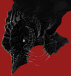 full rendering in black and white+solid bg