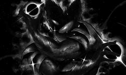full rendering in black and white+basic bg